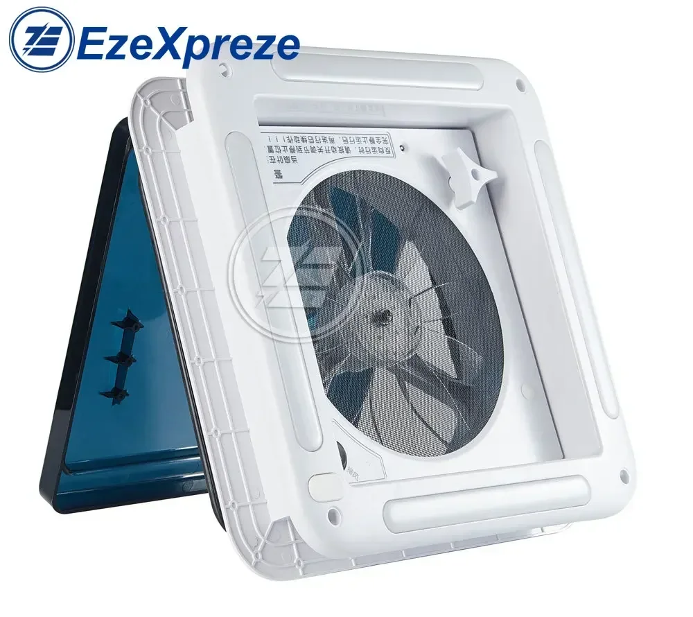 11" CE Manual Control Caravan Accessory Motorhome Vents 12V Fan Without LED for Camper RV Recreational Vehicles 0100480