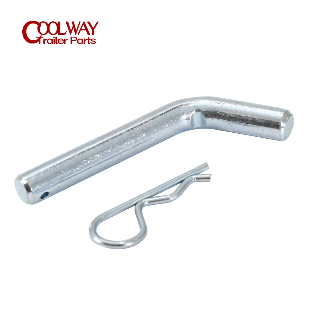 Trailer Hitch Pin and Clips for Receiver Towing Components - 5/8" Steel Zinc Plated Trailer Parts Accessory