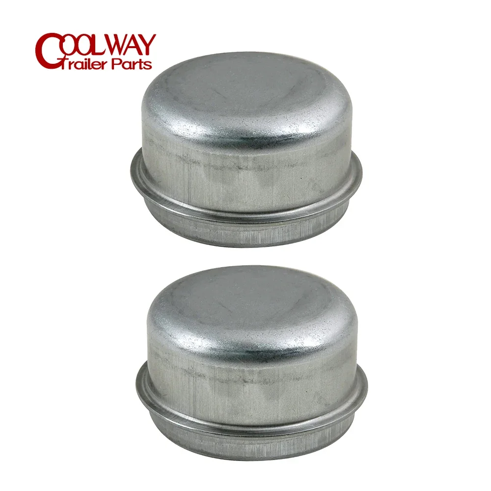 2pcs 50mm Metal Dust Cover Wheel Hub Trailer Bearing Grease Seal for Caravan Boat RV Parts