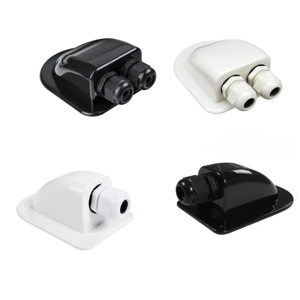 Double Wire Entry Gland Box for Solar Panels, Roof Mount, White - Cable Motorhome - RV - Yacht - Car Accessories Let me know if you need help with any other product titles!
