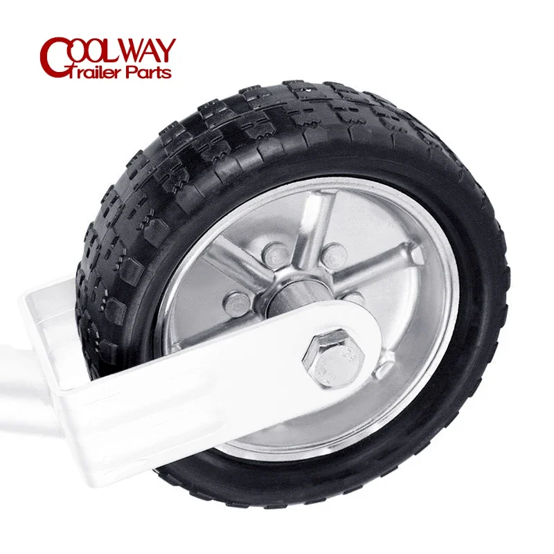 Replacement Spare Solid Rubber Wheel for 10 Inch Jockey Wheel - 1000KG Capacity Trailer Jack Parts