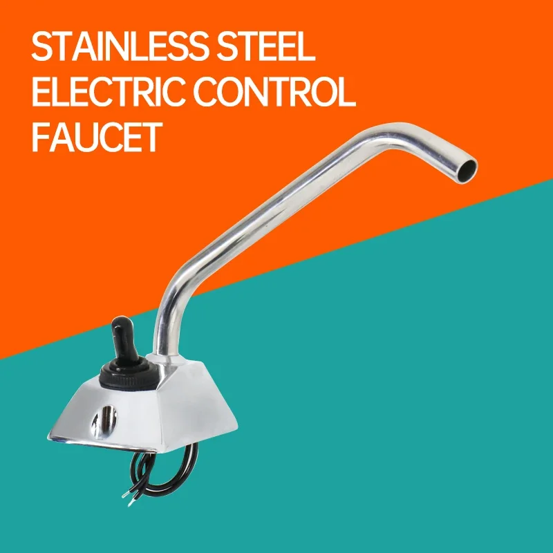 RV Faucet Electric Control Tea Bar Faucet Automatic Water Outlet 12V Water Tank Pump System Accessory RV Accessories