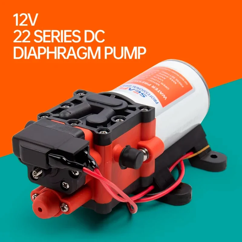 Seaflo22 Diaphragm Pump, 12V/24V Automatic Booster Pump, Self-Priming, Low Pressure Water Pump, RV Camper Accessory