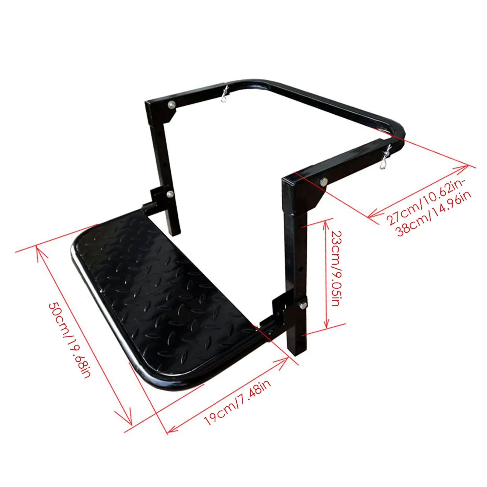 Tread Step Foldable Heavy Duty Wheel Tire Steps Pedal for RV Truck, Portable Non-Slip Platform Tyre Wheel Step Adjustable