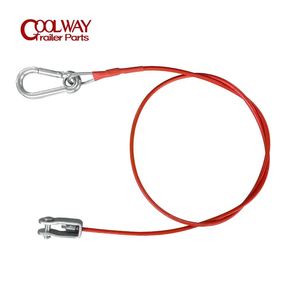 1 Meter Ring Trailer Caravan Brake Away Breakaway Safety Cable Braked Hitch Accessories