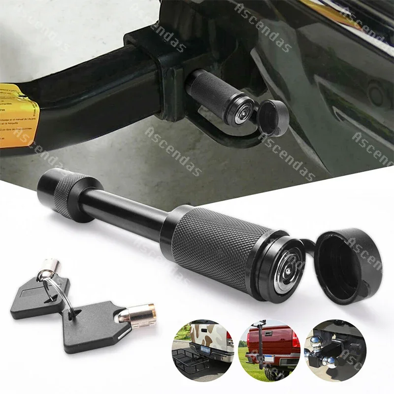 Anti-Theft Trailer Hitch Pin Lock Receiver Coupler Latch Tow Bar Tongue Car Electrical Accessories