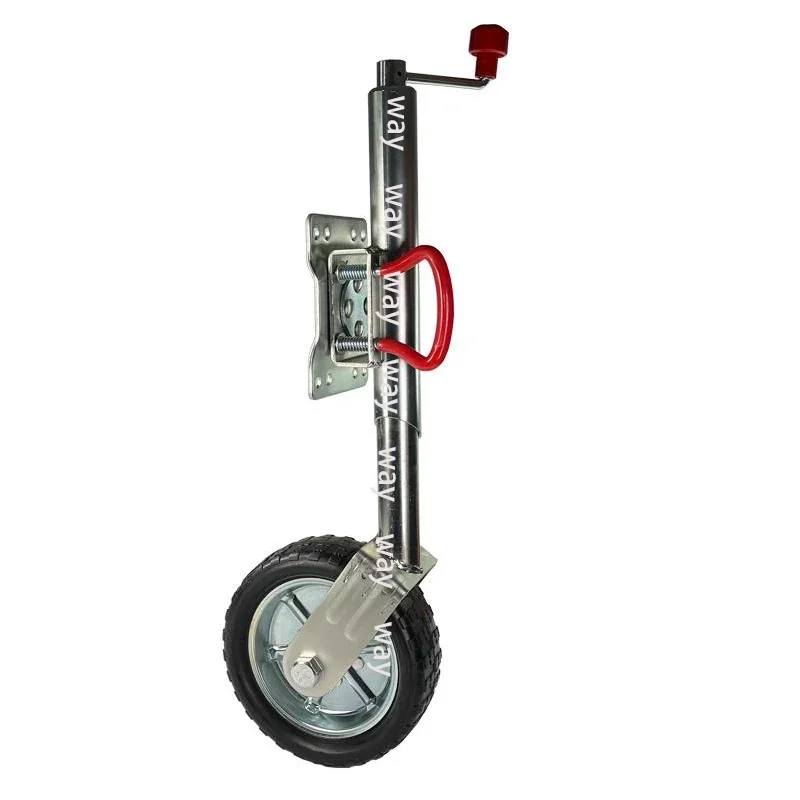 10 Inch Jockey Wheel Swing Up Solid Rubber Wheel 1000KG Capacity Caravan RV Boat Trailer Jack Parts Accessories