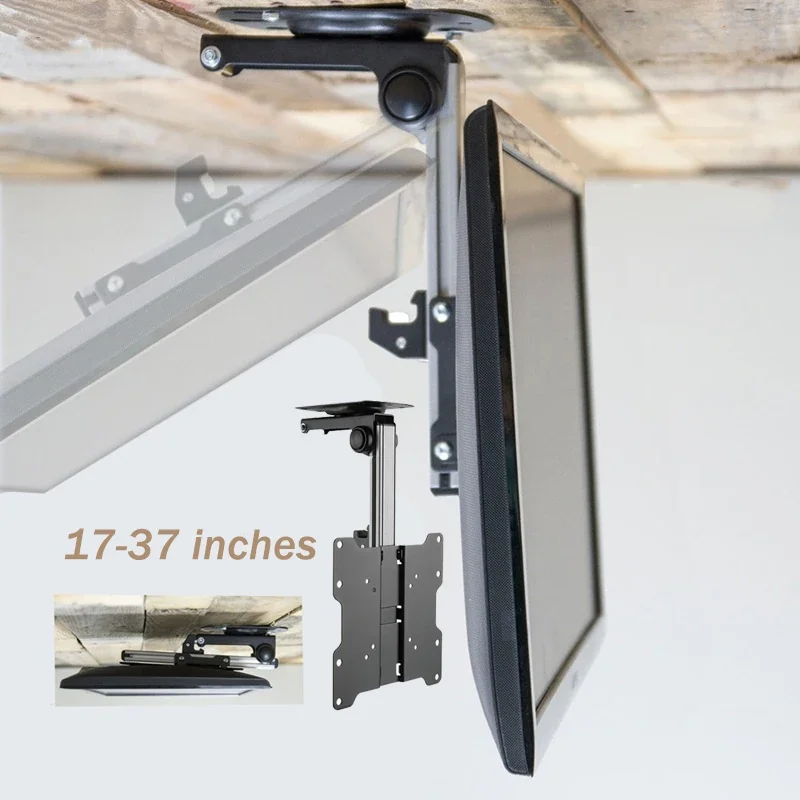 RV TV Wall Mount Bracket Folding 14-32 Inch Ceiling Caravan Kitchen Restaurant