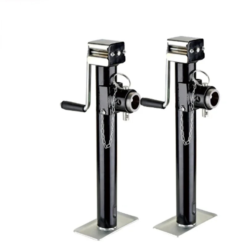 5000lbs 15in Side Wind Bracket Mount Swivel Trailer Jack Jockey Wheel for Camper, RV & Caravan Stabilizer Accessories