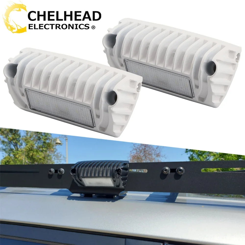 LED Exterior Porch Light 6500K 12V/24V, Outdoor Camping Awning Lighting, Caravan/Camper/Trailer/Bus Work Lamp