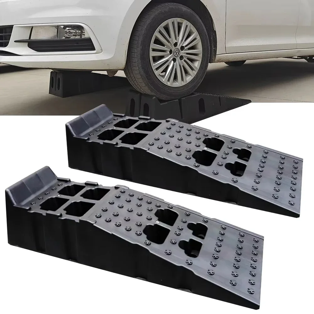 2 Pcs Car Maintenance Ramp - x30xcm - Car Tire Lifting Pad - Outdoor Rescue Tools For Automobiles - Car Repair Shop Tire Ramp