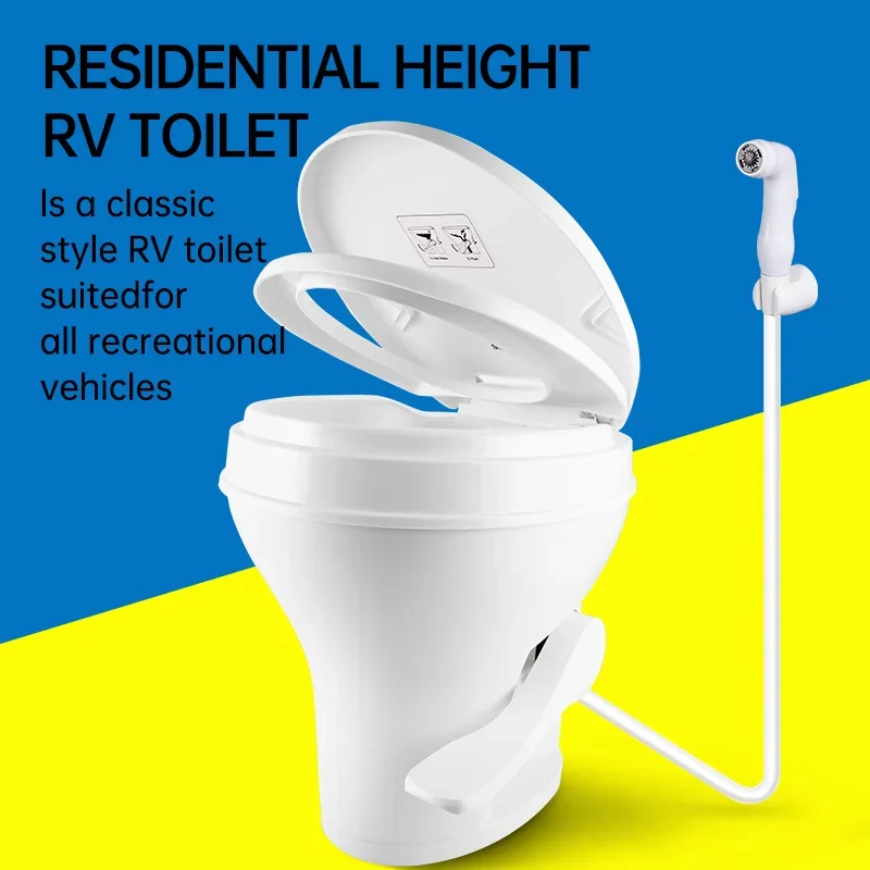 Seaflo Saloon Car Vertical Toilet Flush Toilet Steamer Warehouse & Encampment Fit