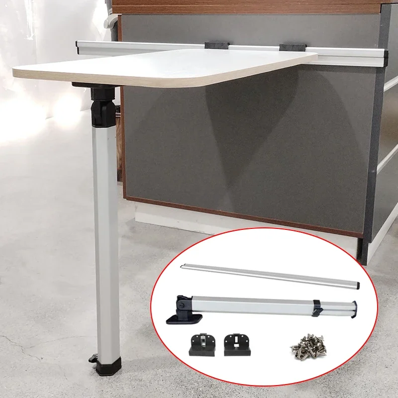 RV Table Leg Set - Desktop Board Detachable Adjustable Folding Aluminum Alloy for Camper Exterior