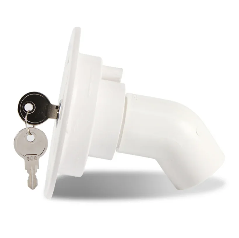 RV Accessories Gravity Fresh Water Fill Hatch Inlet Filter Lockable for RV Boat Camper Trailer White Caravan Accessories