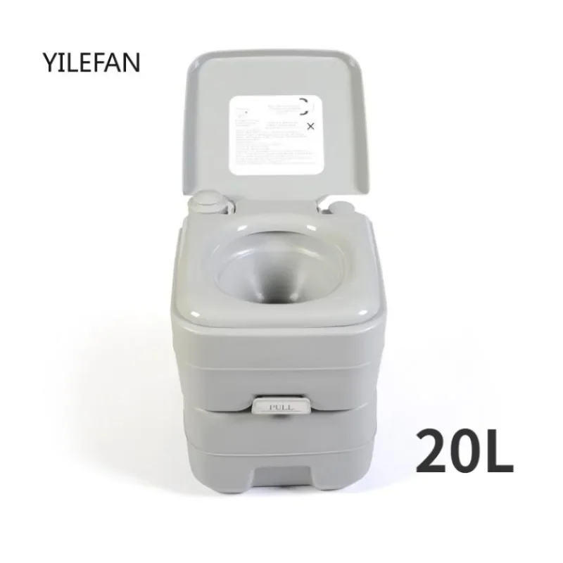Portable Toilet Gallon Travel RV Potty T-type Outlets Anti-Leak Handle Rotating Water Pump for Camping