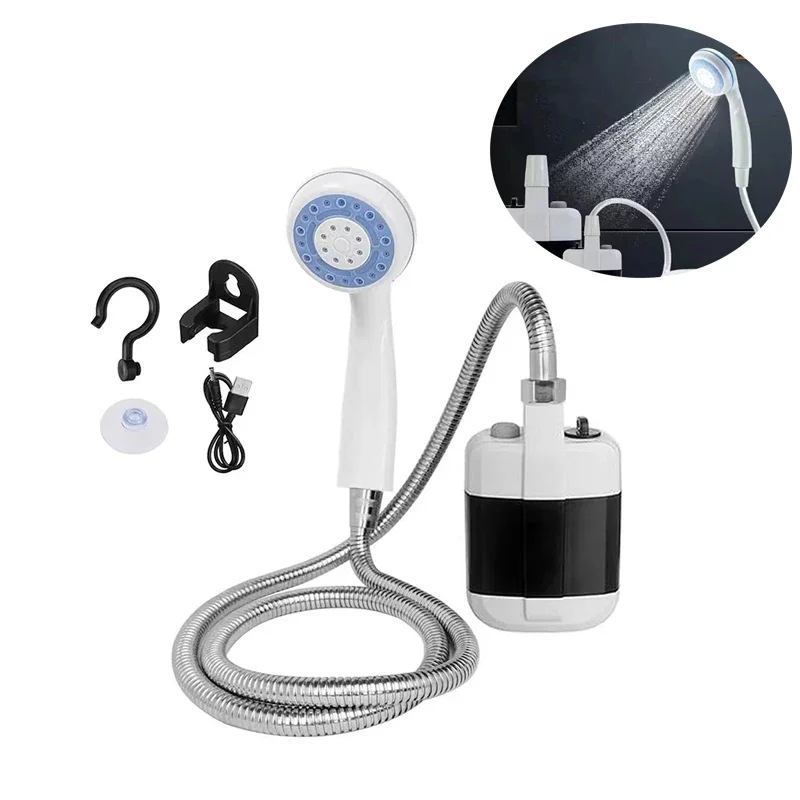 B-M030 Portable RV Shower 12V Electric Handheld Camping Shower Head Battery Powered Rechargeable Outdoor Shower Let me know if you need help with any other product titles!