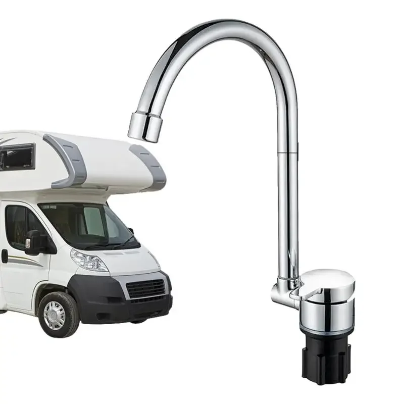 Motorhome RV Folding Faucet Brass 360 Degree Campervan Caravan Yacht Faucet - Camping Supplies