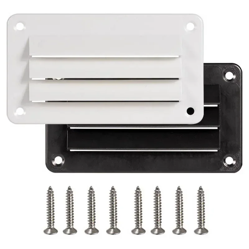 2Pcs Air Vent Louver for RV Boat Office Bathroom Ventilation Outlet Grille, Plastic Louver Motorhome Yacht Modification Accessories