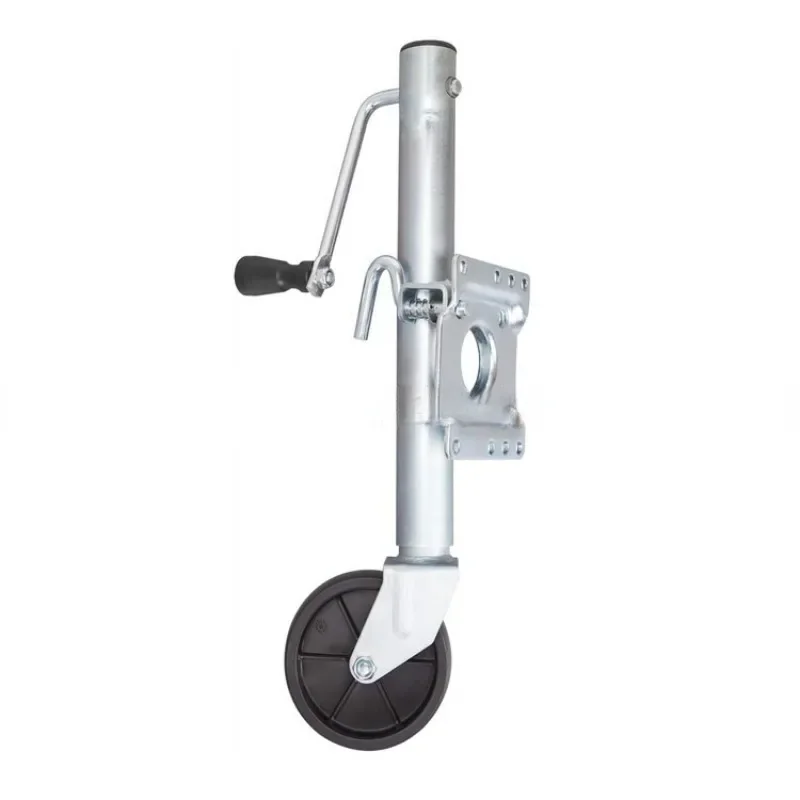 6 Inch Solid Wheel Sidewind Round Swivel Trailer Jack 1500LBS Capacity 680KG Bolt-on Jockey Wheel for Boat/RV Let me know if you need help with any other product titles!