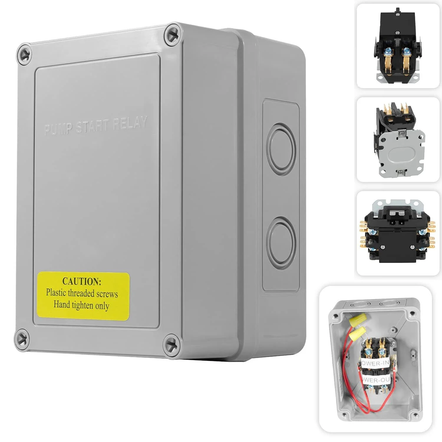 TML 1522 Pump Start Relay, 3 HP, Irrigation System Accessory, 110V/220V, 24V Coil Housing