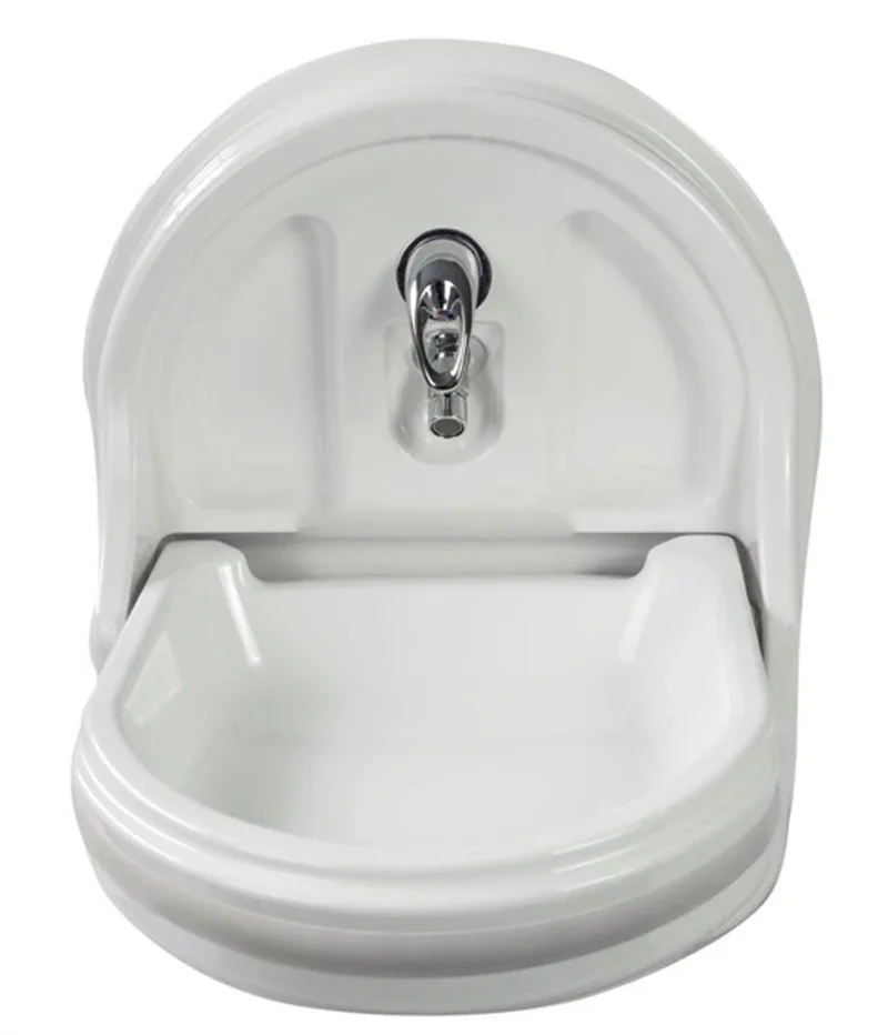 RV Folding Wash Basin - Acrylic, Modern Minimalist, Model: [Model Number], With Drainer & Accessories