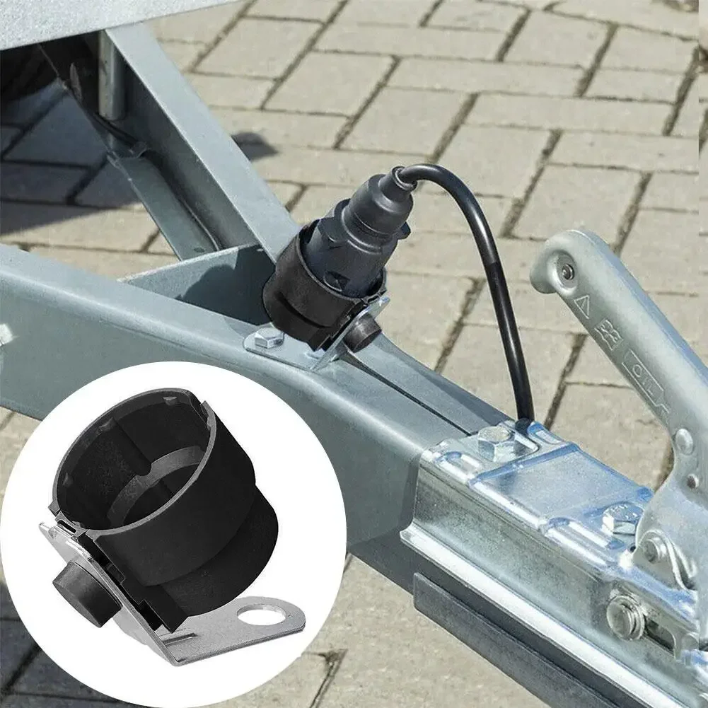 TM5024 Trailer Plug Holder Universal Weatherproof Protective Rigid Accessory for 7-13P Trailer Dirt Protection Plug Adapter