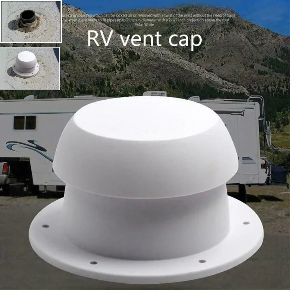 RV Mushroom Head Air Vent 3-Inch Roof Mounted Exhaust Fan Top Mount Ventilation Rain Cap Camper Accessories