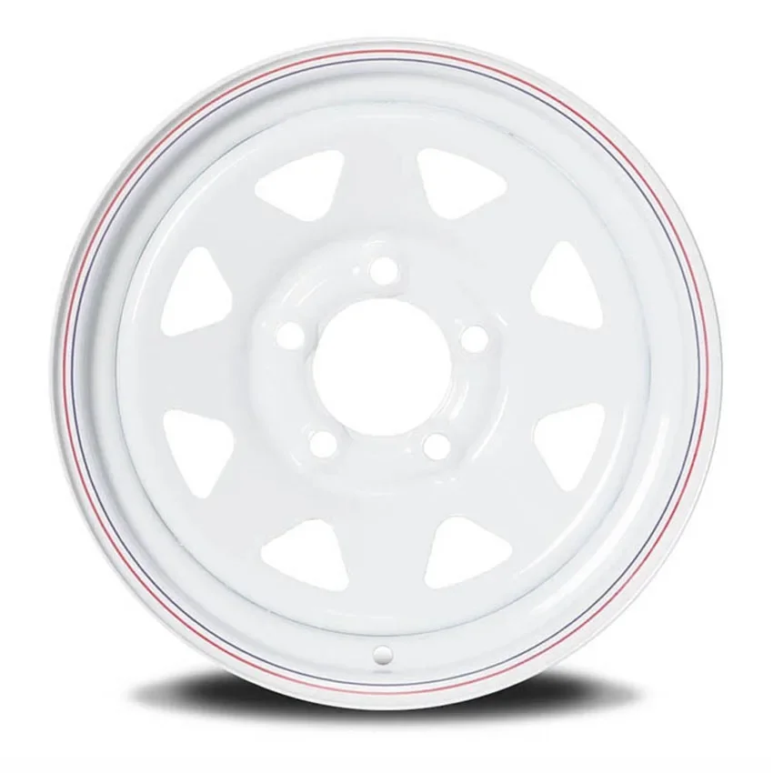 13 Inch X J /12 Inch X 4J White Spoke Trailer Rim 4-100 and 5-Car Bolt Pattern Let me know if you need help with any other product titles!