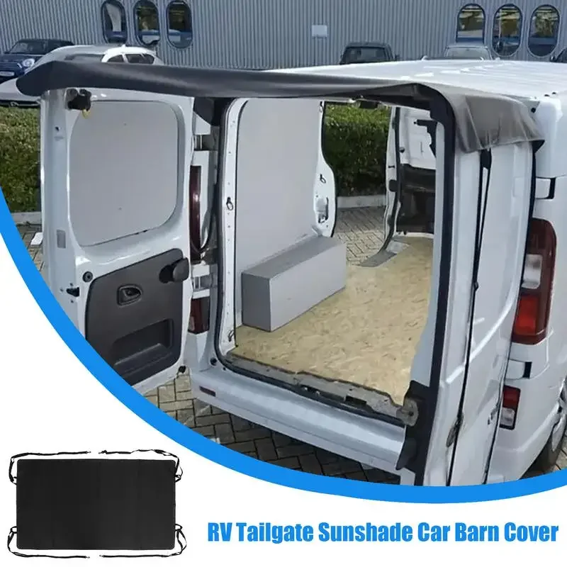 Car RV Tailgate Shade Tailgate Net Sunshade Camping Canopy Enhanced Shade Privacy Rear Tent Screen for SUV RV Car