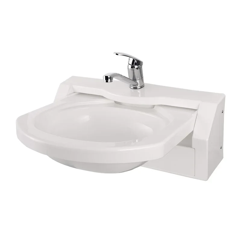 Integrated Bathroom Sink Acrylic Folding Basin for RVs - Self Modification Trailer Bathroom Accessories