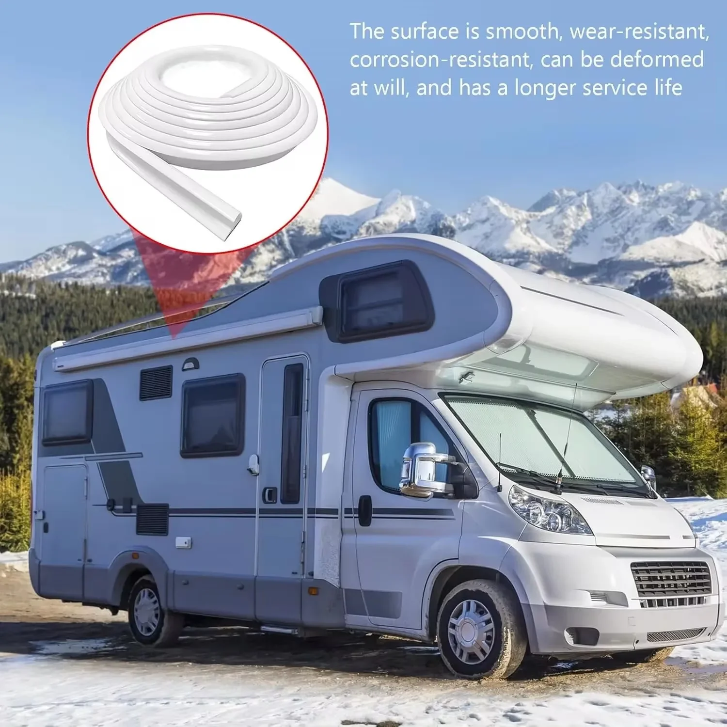 1 Metre Fiamma DripsStop Caravan Motorhome Camper Van Gutter Rain Guard