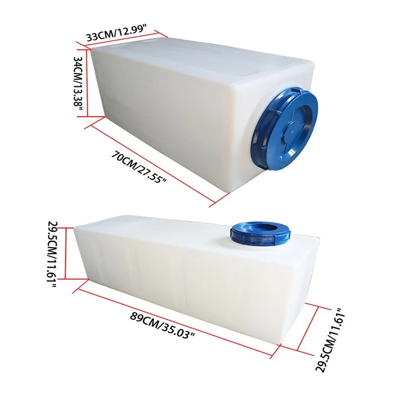 80L Square Car Mounted RV Yacht Water Bucket Household PE Water Storage Tank PlasticLet me know if you need help with any other product titles!