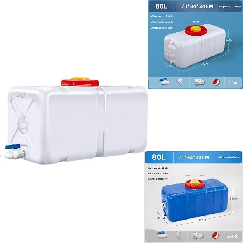 80L Drinking Water Container Camping Water Storage Jug - Food Grade for Camping, Vehicle, Outdoors, Household, Yard, Hiking