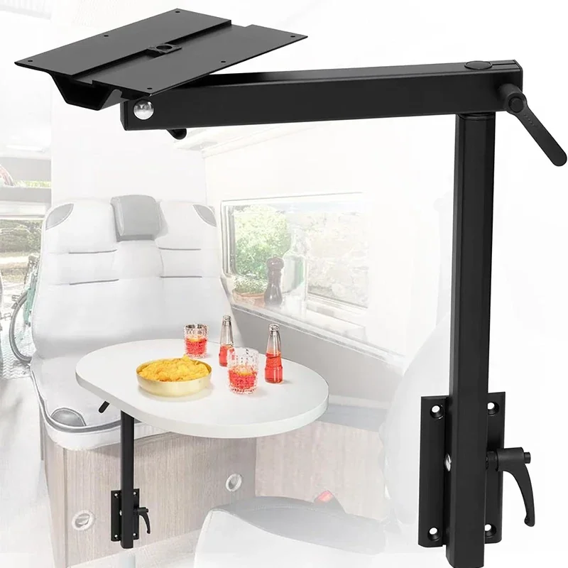 Aluminum Alloy Table Legs - Adjustable Swivel Folding Furniture Legs with Screws for Caravan Hardware and Camper Accessories