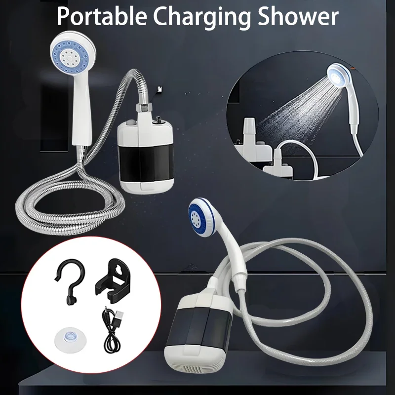 Portable Electric Camping Shower Rechargeable Handheld Shower for RV Outdoor Type