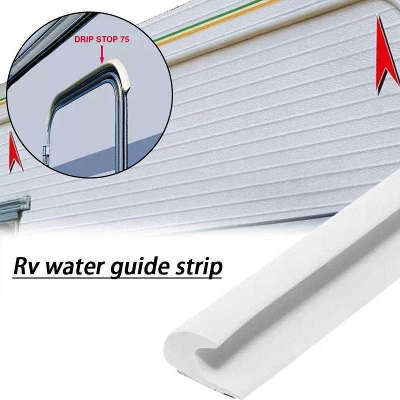 10m Self-Adhesive Caravan Waterproof Seal Gutter Rain Guard Drip Stop for Fiamma Dripstop Motorhome Camper Van
