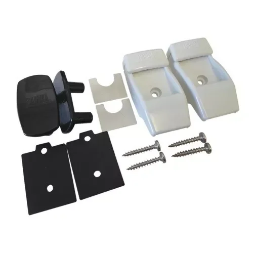 2 Set Plastic Awning Leg Bracket Kits for Fiamma F45s, F80s, F65 Awnings (98655-176) - Motorhome & Caravan Awnings Accessories