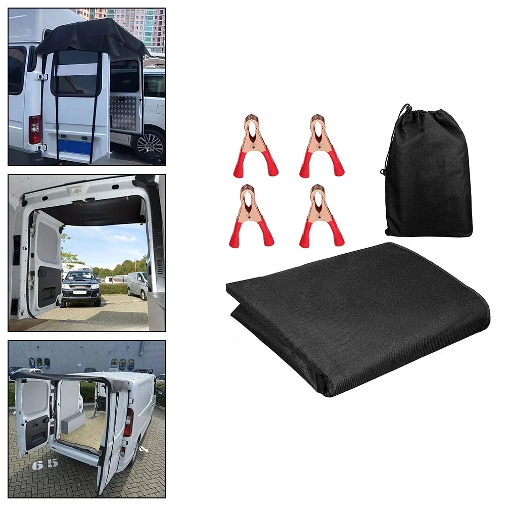RV Rear Barn Door Awning Cover Waterproof Camping Sunshade For Ford Transit Van Mk7
