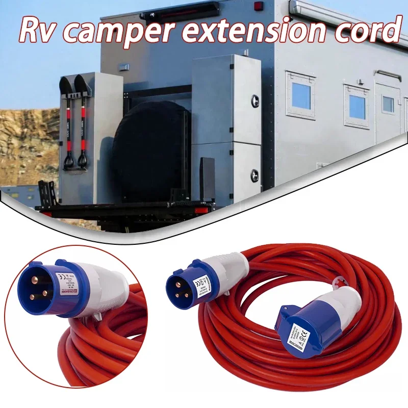 10M Heavy Duty Caravan Cable 16 Amp 240V Mains Extension for Motorhomes Campers Vans