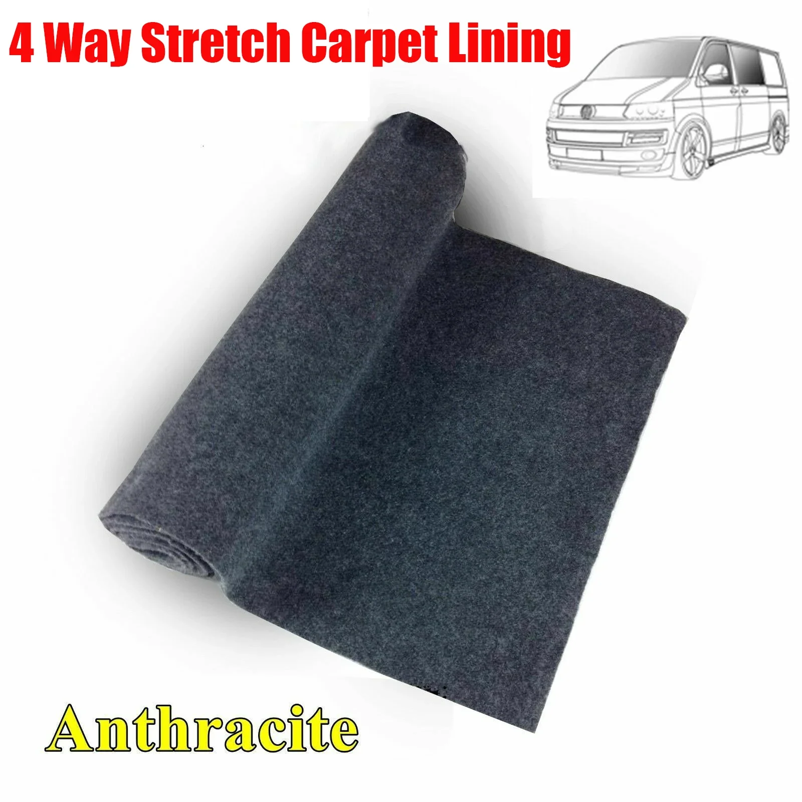 RV Camper Accessories Van Lining Carpet - Fireproof Felt Mat - Non-Woven Fabric - High Temperature Resistant Felt - Caravan Parts Model:
