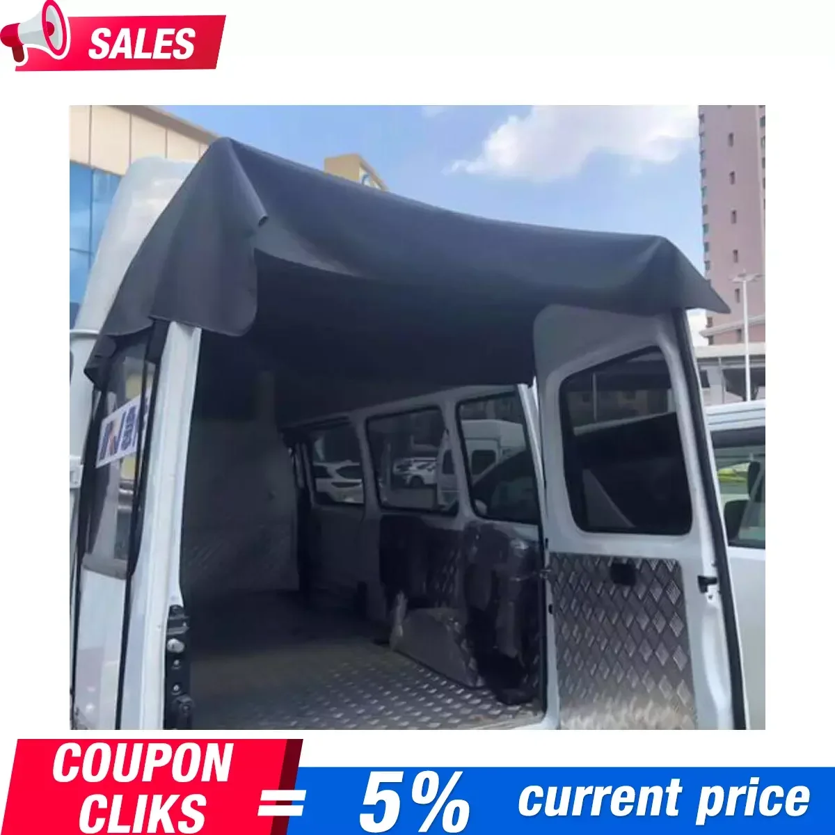 Car Rear Barn Door Awning Cover for Ram Promaster Fiat Ducato Peugeot VW T4 T5 T6 Campervan - Wear-Resistant Waterproof