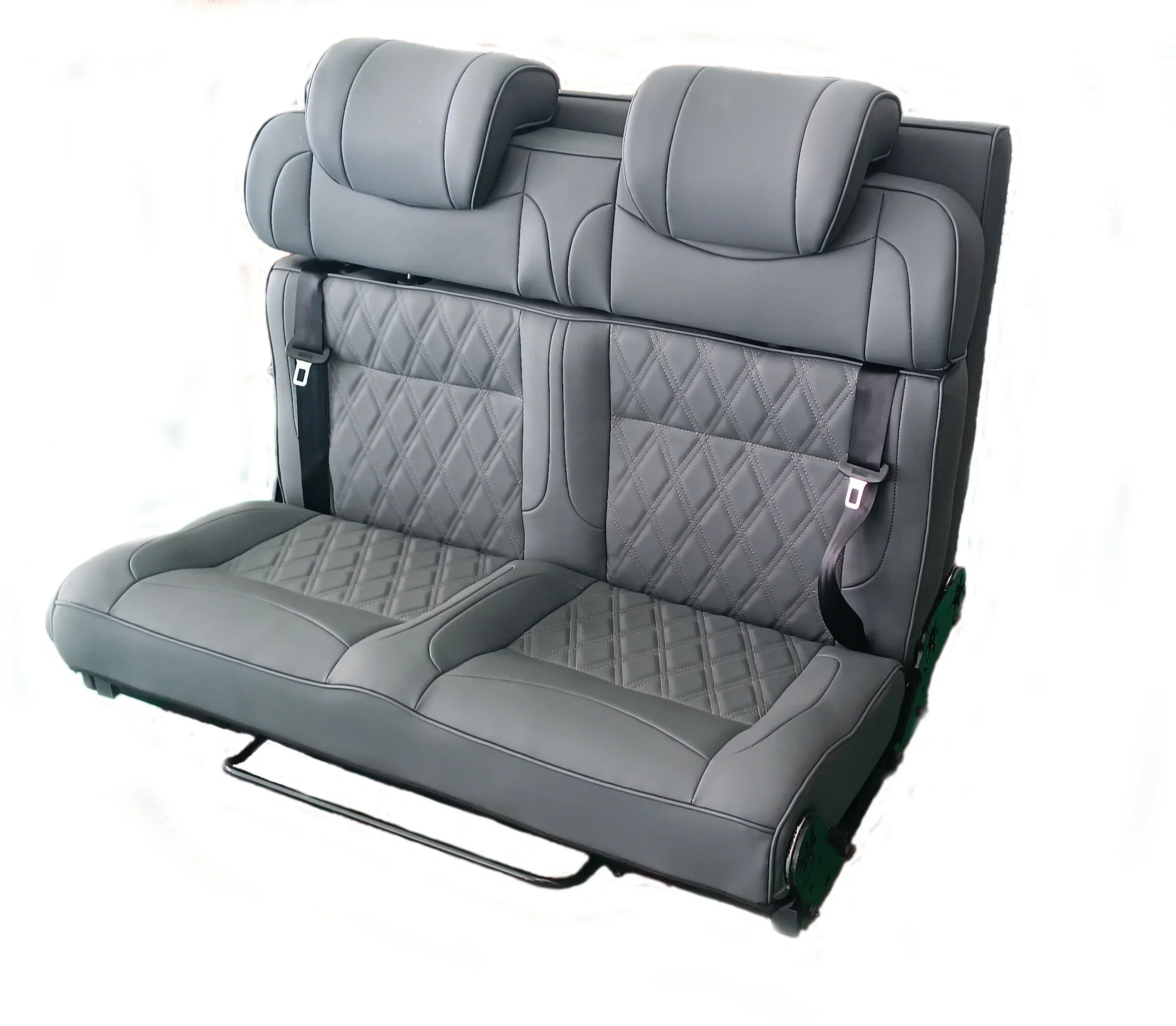 RV Seat Camper Van Sofa Bed 2-Seat Trifold Bed for Camping Chair, RV Camper Van Interior
