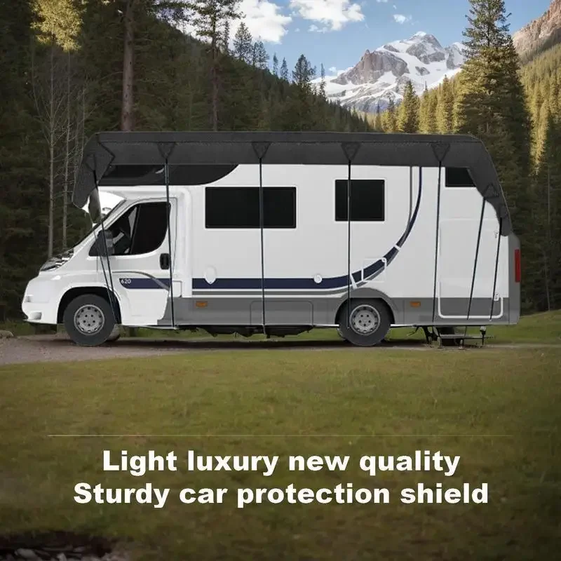 Trailer Cover Motorhome Tarpaulin for Roof 21x10 ft Caravan RV Winter Cover Car Automobile