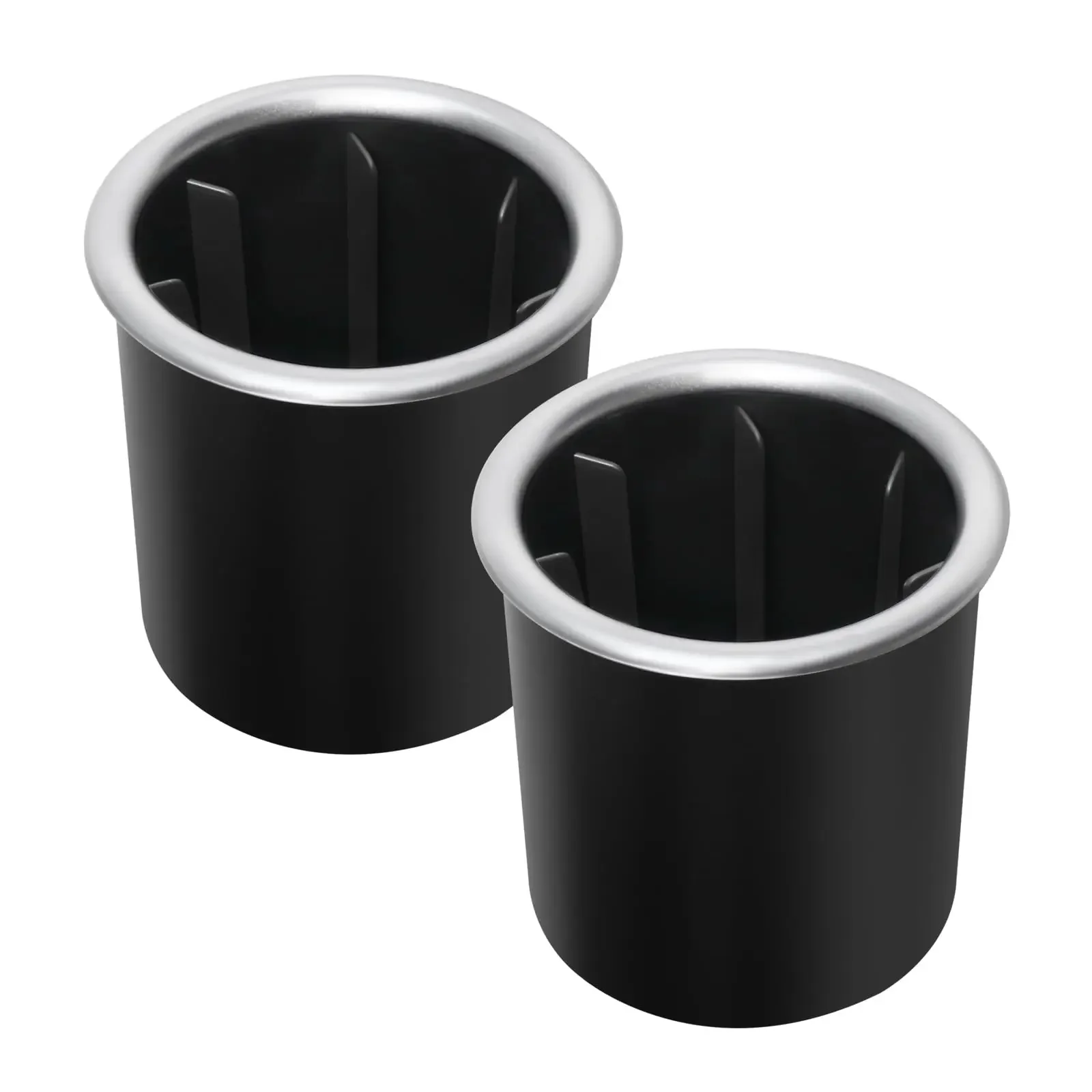2PCS Anti-Collision Silent Cup Holder Insert - Car & Truck Universal Replacements with Limiter