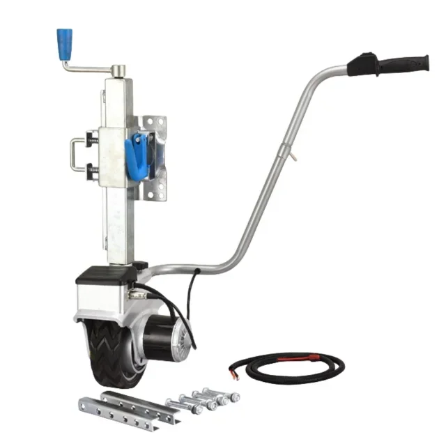 RV Caravan Electric Trailer Jockey Wheel Mover 12V 550W Motorized Trailer Jack Mini Mover 2700KG Capacity with Brake