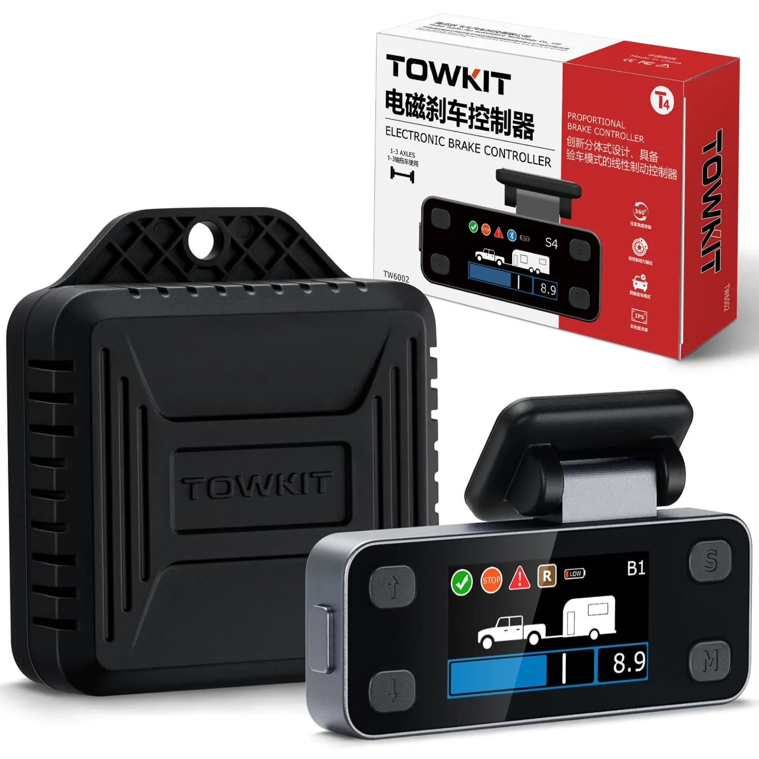 Trailer Brake Controller for RV TOWKIT T4 1-4 Alex Electric Proportional