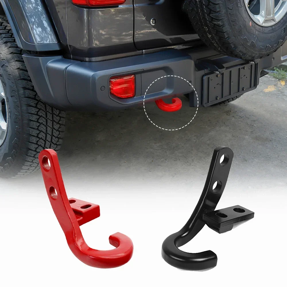 Rear Tow Hook for Jeep Wrangler JL JK JLU 2018-2021 Left Trailer Hitch Receiver Towing Hook Accessories