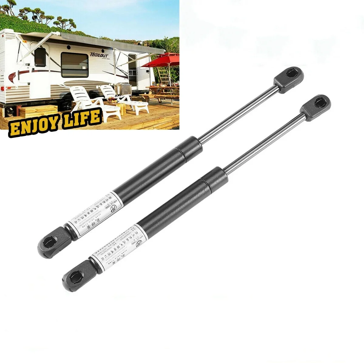 1 Pair Caravan Gas Locker Struts Replacement for Lunar Clubman Stellar Lexon Quasar RV Accessories, Length 285mm