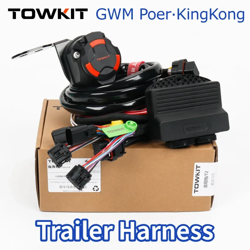 GWM POER KingKong Trailer Wiring Harness Eur 13/7 Pin Trailer RV Tail Light Signal Australia 12/7 Pin Trailer Controller