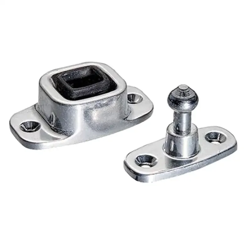 RV Trailer Door Holder Baggage Door Catch Latch Stopper Plunger and Socket, Trailer Door Brackets